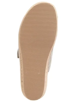 Damen ELENA EDEN MADE IN GERMANY ELENA EDEN Pantolette aus krokogeprägtem Lack- und Nappaleder