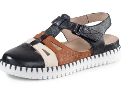 Damen ELENA EDEN Sandale aus genarbtem Nappaleder
