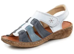 Damen ELENA EDEN Sandale aus Nappaleder mit dezenter Knitter-Struktur