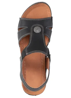 Damen ELENA EDEN Sandale aus Nappaleder mit Metallschmuck
