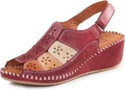 Damen ELENA EDEN Sandalette aus weichem, perforiertem Nappaleder