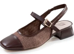 Damen BADER ELENA EDEN, schicke Damen-Slingpumps, Weite G, mit Klettverschluss