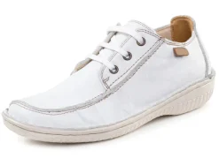 Damen ELENA EDEN Schnürschuh aus Nappaleder mit Knitter-Struktur