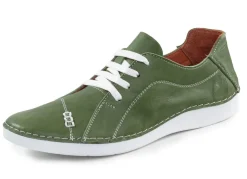 Damen ELENA EDEN Schnürschuh mit Knitter-Struktur und Zier-Nähten