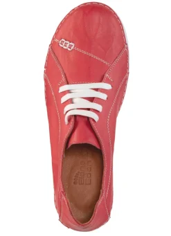 Damen ELENA EDEN Schnürschuh mit Knitter-Struktur und Zier-Nähten