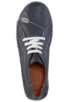 Damen ELENA EDEN Schnürschuh mit Knitter-Struktur und Zier-Nähten