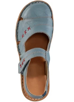 Damen ELENA EDEN Slipper aus Nappaleder mit Knitter-Struktur