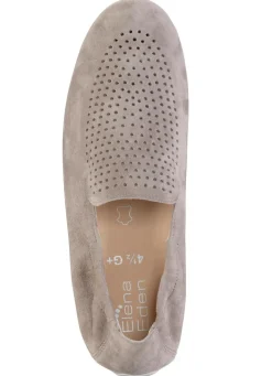 Damen ELENA EDEN Slipper aus weichem Veloursleder mit luftiger Perforation