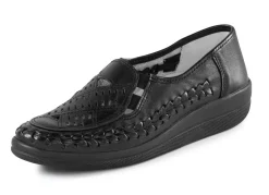Damen ELENA EDEN Slipper luftig durchbrochen und mit Flechtdurchzug