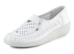 Damen ELENA EDEN Slipper luftig durchbrochen und mit Flechtdurchzug