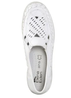 Damen ELENA EDEN Slipper luftig durchbrochen und mit Flechtdurchzug
