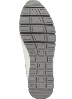Damen ELENA EDEN Sneaker aus Nappaleder und silbergrau geprägtem Veloursleder