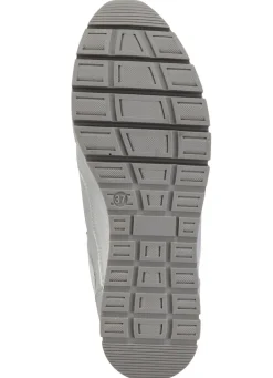 Damen ELENA EDEN Sneaker aus Nappaleder und silbergrau geprägtem Veloursleder