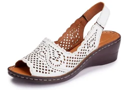 Damen ELENA EDEN , sommerliche Damen-Sandaletten, Weite G, aus Leder