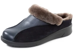 Damen ELENA EDEN , warme Damen-Hausschuhe, Weite H, mit Lammfell