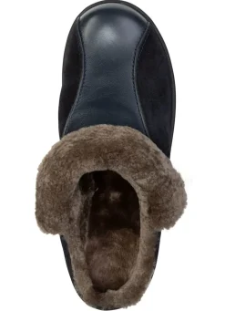 Damen ELENA EDEN , warme Damen-Hausschuhe, Weite H, mit Lammfell
