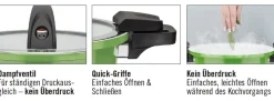 BADER Energiespartopf mit Niedrigdruck-Schnellkochtopfdeckel