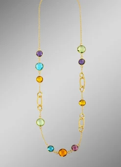 Damen BADER Farbenfrohe Eleganz: Halskette mit Quarzen