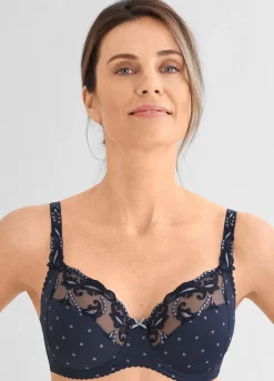 Damen FELINA Bügel-BH mit kontrastfarbener Stickerei