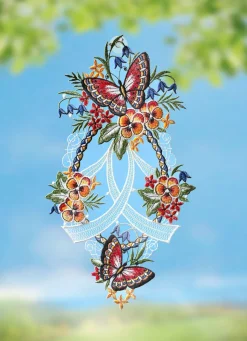 PLAUENER SPITZE Fensterbild Schmetterling aus