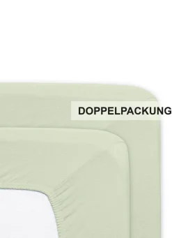 FLORELLA Flausch-Biber-Spannbetttücher aus Baumwolle