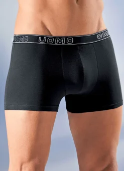 Herren BADER Fünferpack Pants, uni mit Elastikbund