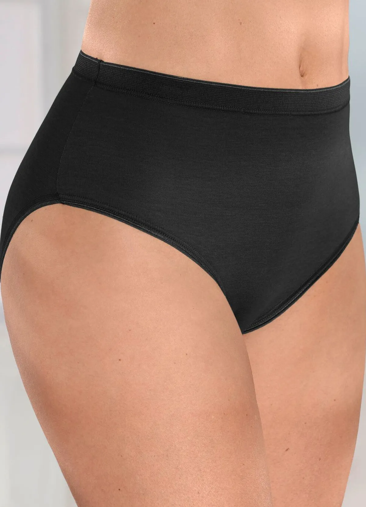 Damen brio lingerie Fünferpack Slips mit elastischen Abschlüssen
