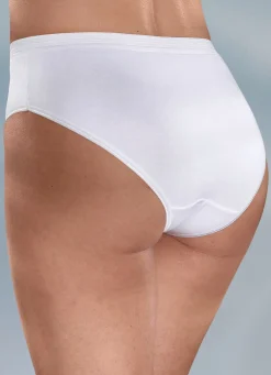 Damen BADER Fünferpack Slips mit glänzenden Abschlüssen, auch als Spar-Zehnerpack erhältlich