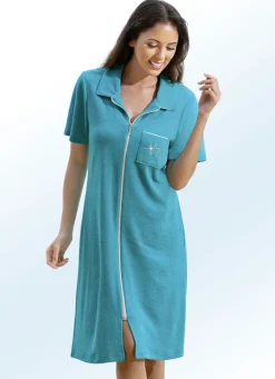 Damen BADER Frottier-Kleid mit durchgehendem Reißverschluss