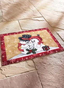 BADER Fußmatte mit Schneemann-Motiv