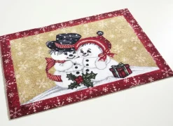 BADER Fußmatte mit Schneemann-Motiv