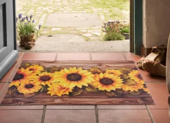 BADER Fußmatte mit Sonennblumen-Motiv