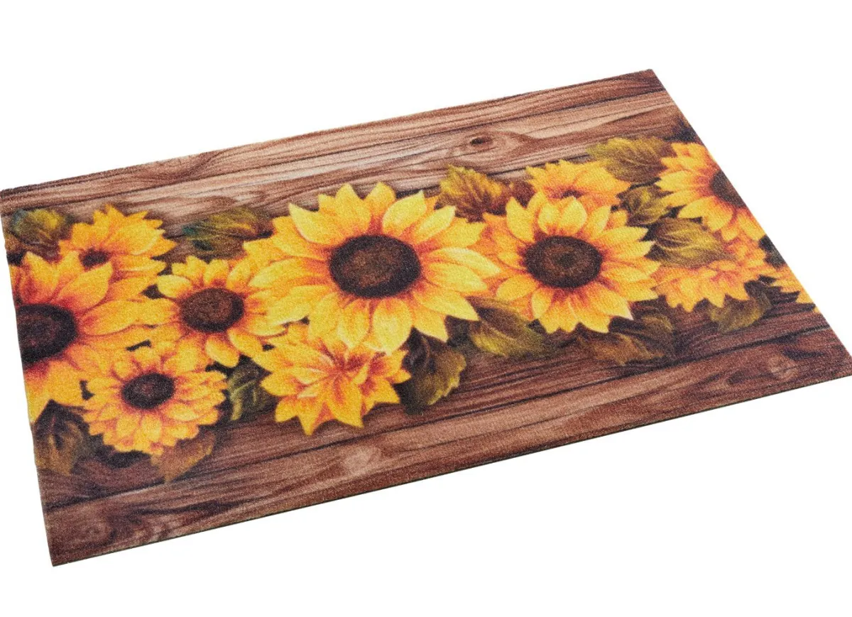 BADER Fußmatte mit Sonennblumen-Motiv