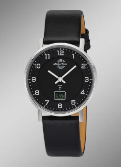 Damen MASTER TIME Funk-Damenuhr mit Lederband