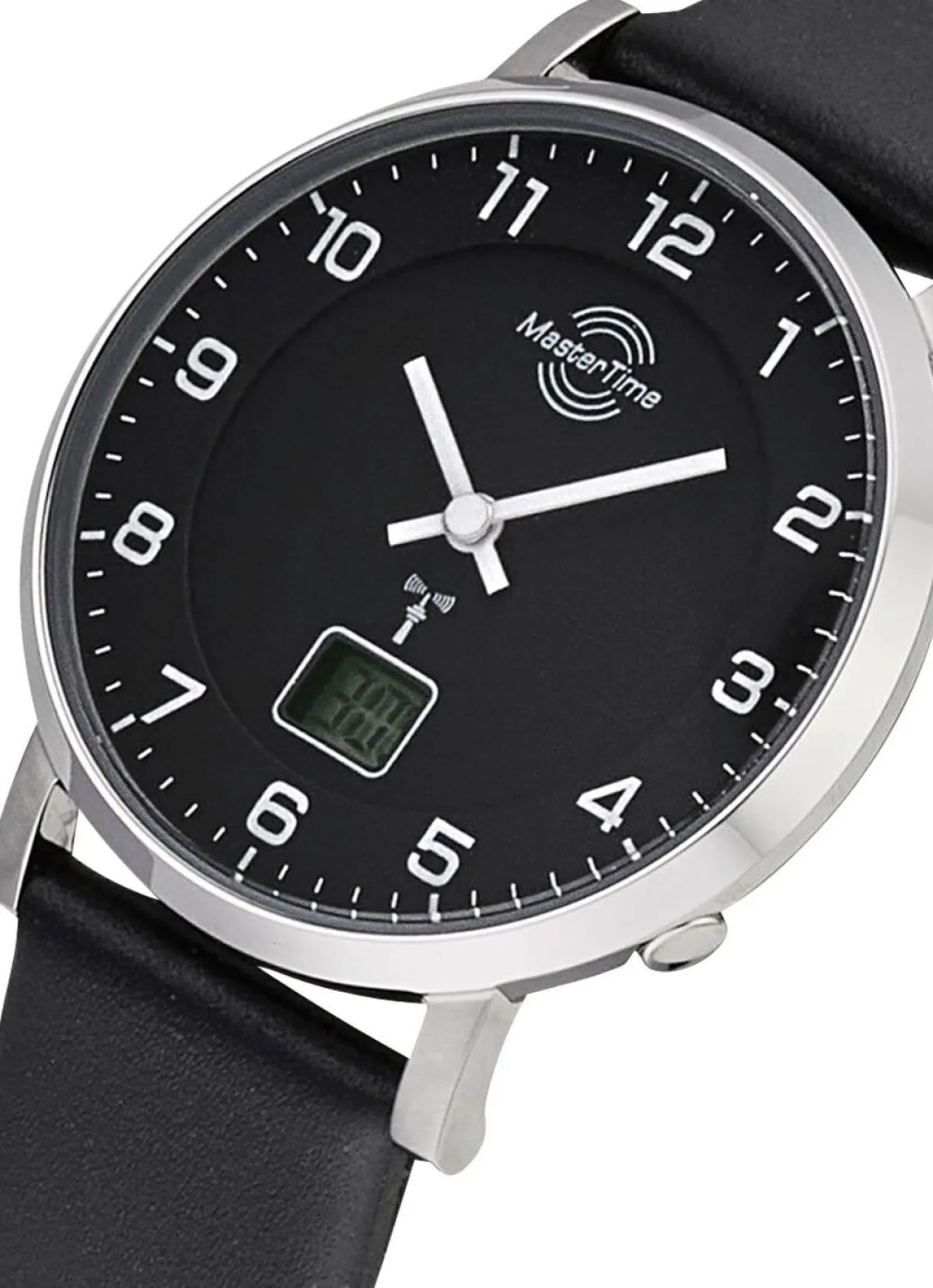 Damen MASTER TIME Funk-Damenuhr mit Lederband