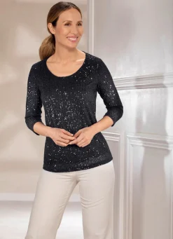 Damen BADER Funkelnde Shirt-Tunika