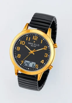 Herren MIKE ELLIS NEW YORK Funk-Herrenuhr mit Diamant von