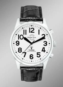 Herren MASTER TIME Funk-Herrenuhr mit sprechender Zeitansage