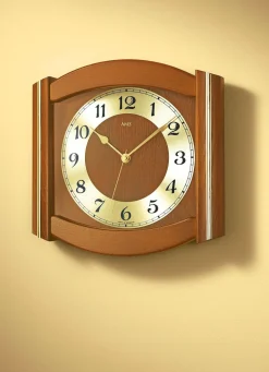 BADER Funk-Wanduhr aus massivem Holz