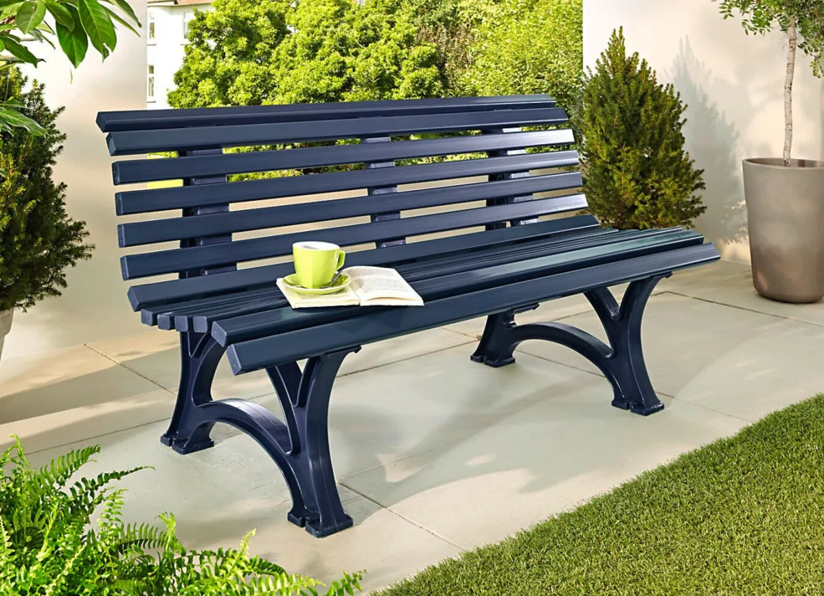 BADER Gartenbank aus hochwertigem Kunststoff