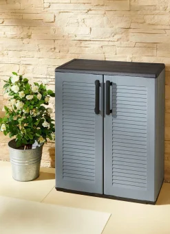 BADER Gartenschrank in Lamellenoptik