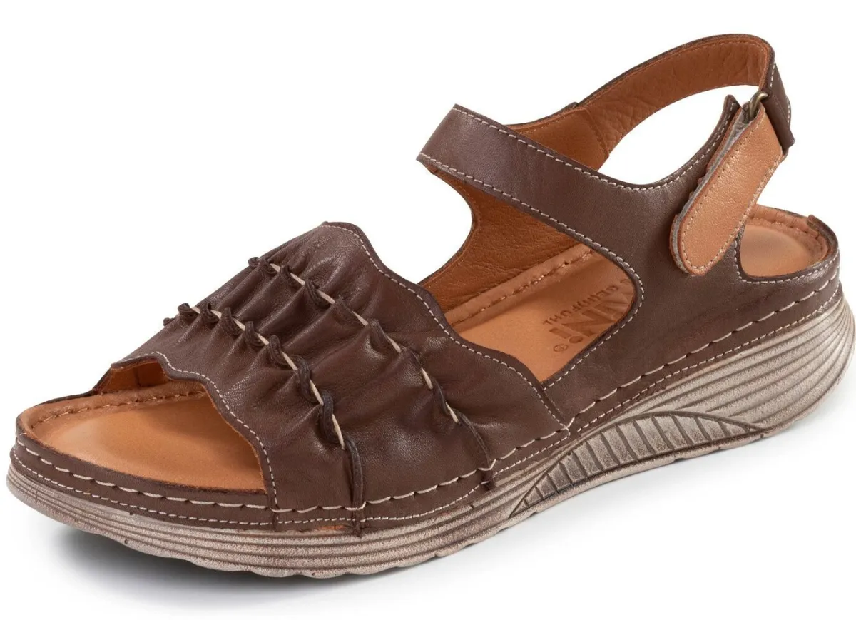 Damen Gemini , leichte Damen-Sandalen, Weite G, aus Leder