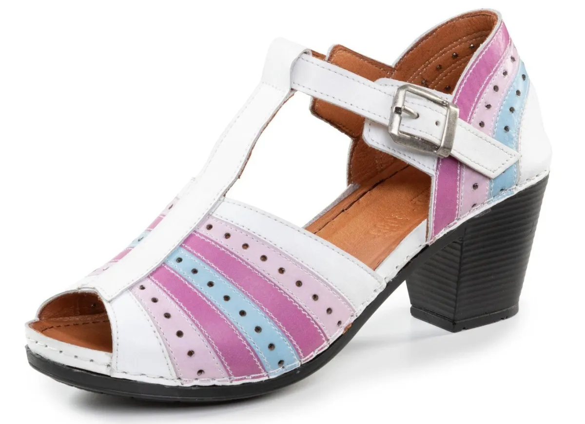 Damen Gemini , modische Damen-Sandaletten, Weite G, mit Gummizug
