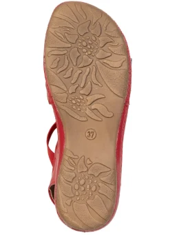 Damen Gemini , modische Damen-Sandalen, Weite G, mit Blüten-Applikationen