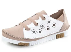 Damen Gemini Mokassin-Slipper mit dezenter Knitter-Struktur