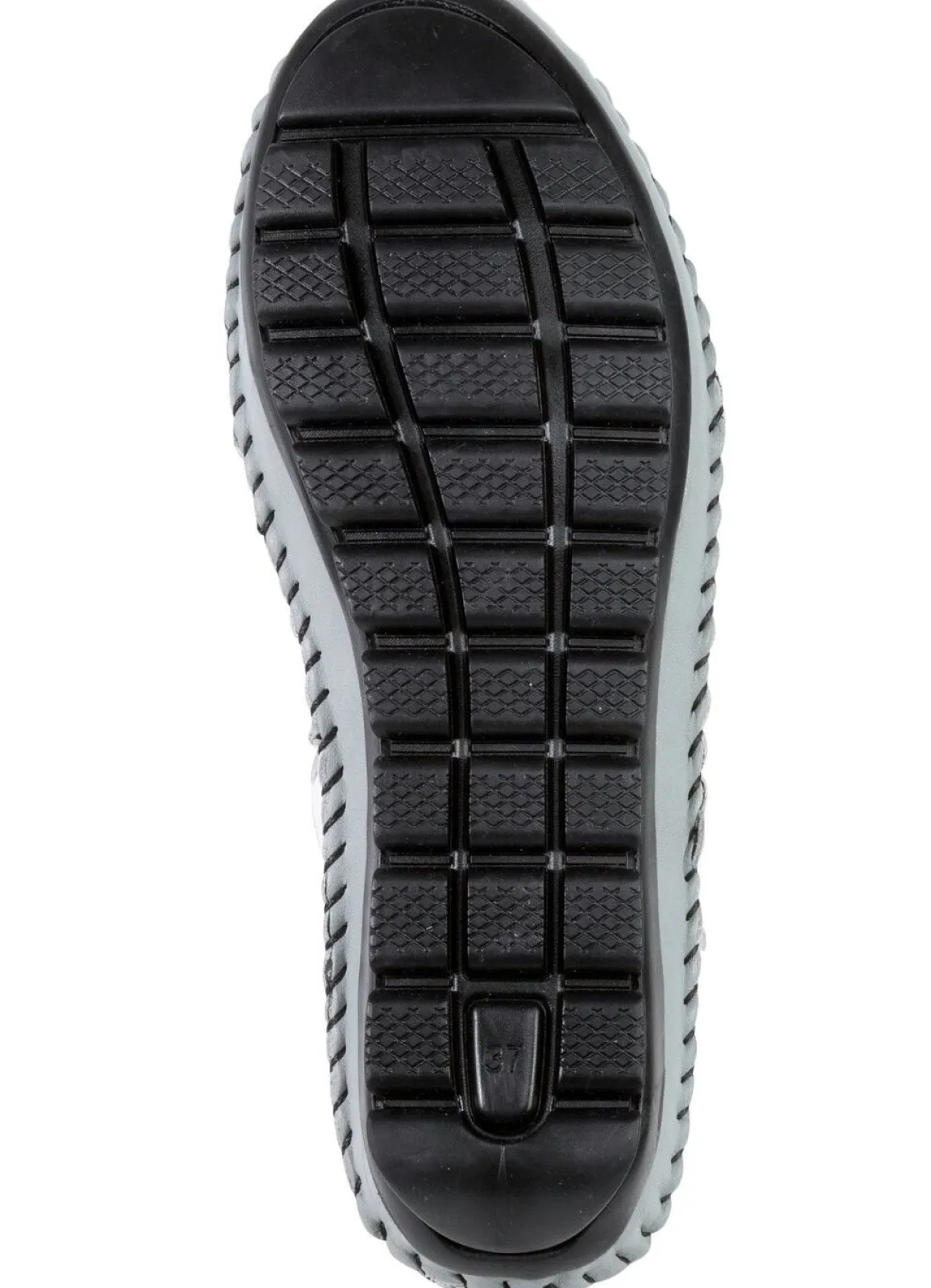 Damen Gemini Mokassin-Stiefelette mit Knitter-Struktur