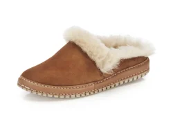 Damen Gemini Pantoffel aus weichem, bestem Veloursleder