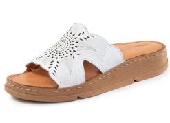 Damen Gemini Pantolette aus Nappaleder mit Perforation