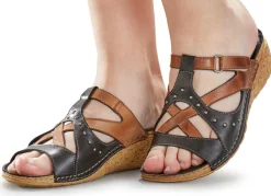 Damen BADER Gemini Pantolette mit Nietenzier