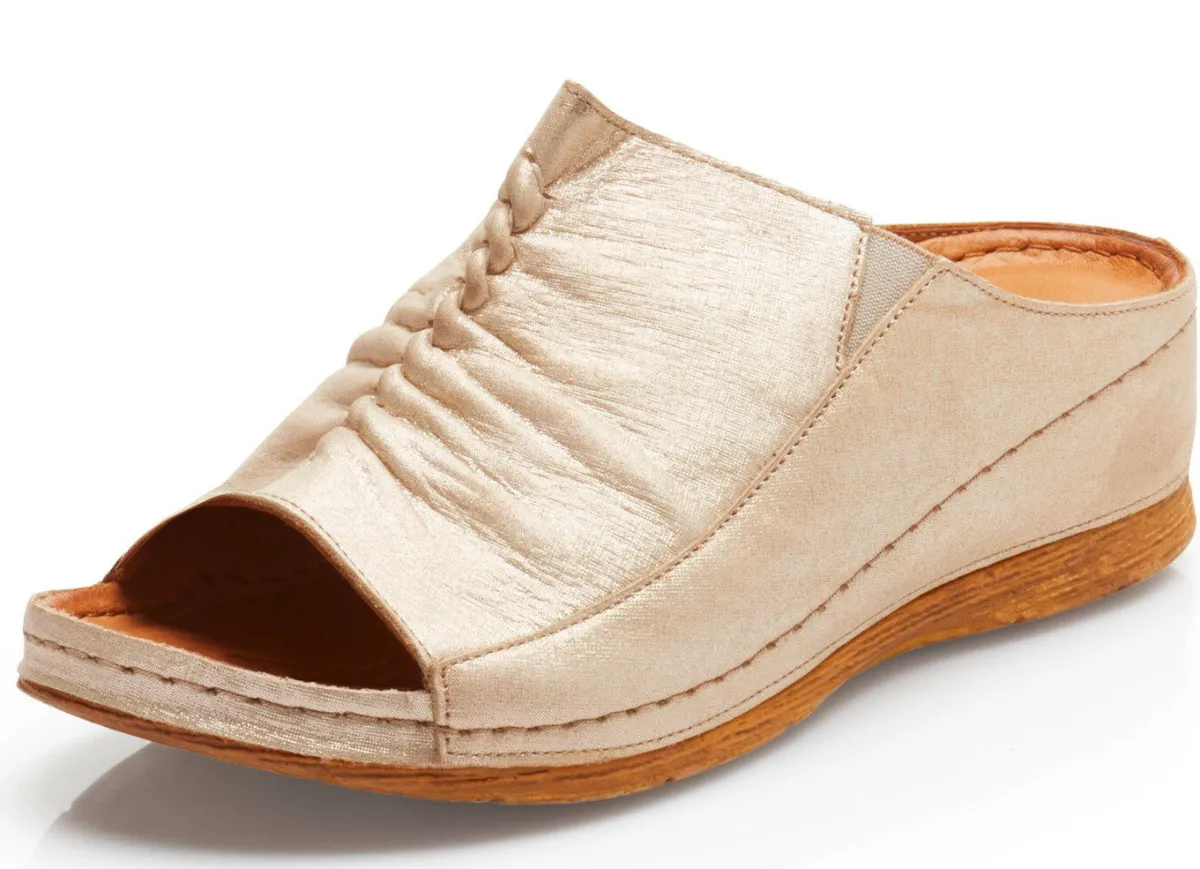 Damen Gemini Pantolette mit seitlichen Gummizügen